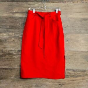 Banana Republic Vibrant Red Pencil Skirt